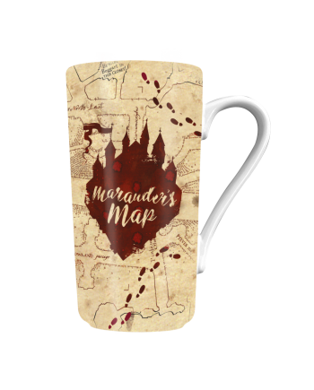 Mug Latte Harry Potter Carte du Maraudeur 470ml détail du motif