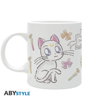 Mug Sailor Moon Luna et Artemis Chibi 320ml vue de profil