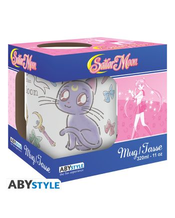 Mug Sailor Moon Luna et Artemis Chibi 320ml ABYstyle sous emballage