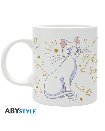 Mug Sailor Moon Luna et Artemis chats 320ml vue profil