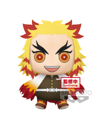 Peluche Kyojuro Rengoku Demon Slayer Banpresto 32cm - vue de face