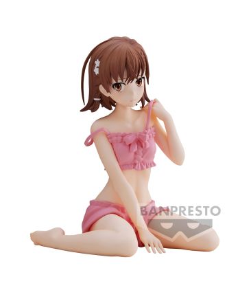Figurine Mikoto Misaka Relax Time 11cm A Certain Scientific Railgun vue de face