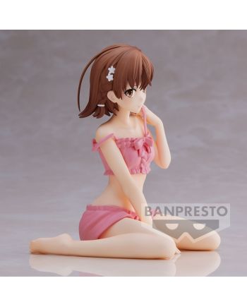 Figurine Mikoto Misaka Relax Time 11cm A Certain Scientific Railgun vue de profil