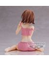 Figurine Mikoto Misaka Relax Time 11cm A Certain Scientific Railgun détail du visage