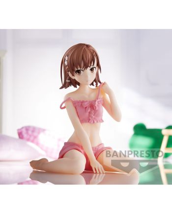 Figurine Mikoto Misaka Relax Time 11cm A Certain Scientific Railgun packaging Banpresto