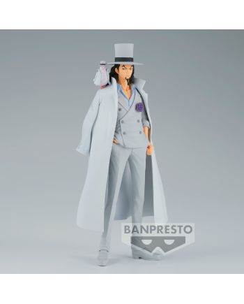 Figurine Rob Lucci DXF-The Grandline Men 17cm - One Piece Banpresto - vue de profil
