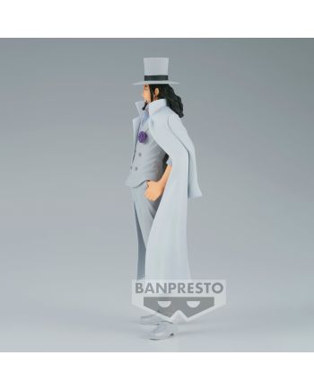 Figurine Rob Lucci DXF-The Grandline Men 17cm - One Piece Banpresto - détail du socle