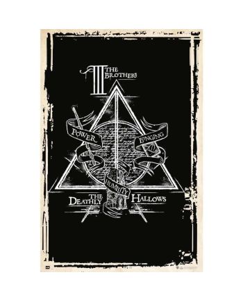 Poster Harry Potter Symbole des Reliques de la Mort format 61x91cm