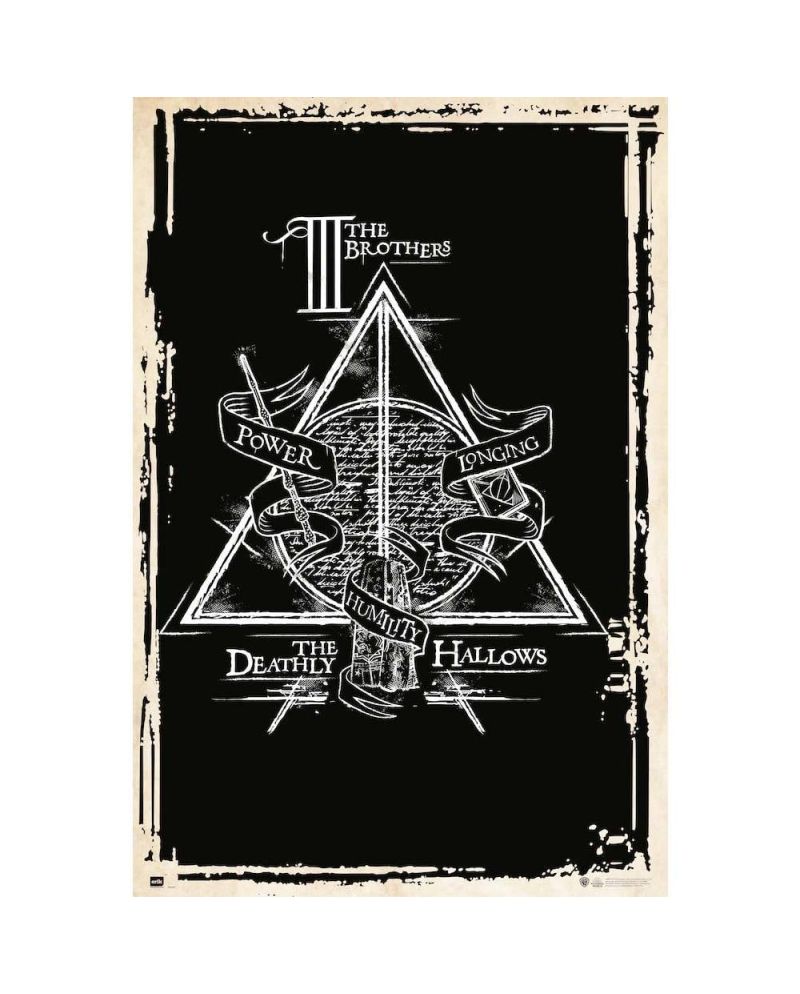 Poster Harry Potter Symbole des Reliques de la Mort format 61x91cm