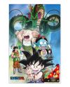 Poster 3D Dragon Ball Shenron et Héros - détail de l'effet 3D