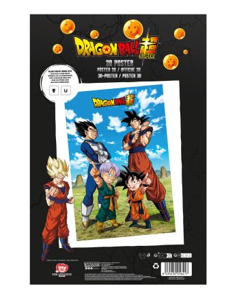 Poster 3D Dragon Ball Super Famille 58x38cm - vue d'ensemble