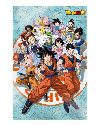 Poster 3D Dragon Ball Super Univers 58x38cm vue de face