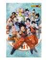 Poster 3D Dragon Ball Super Univers 58x38cm vue de face