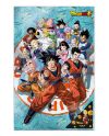 Poster 3D Dragon Ball Super Univers 58x38cm détail de l'effet 3D