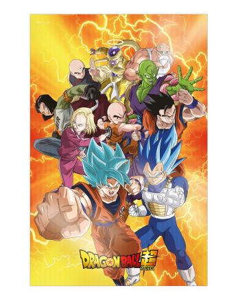 Poster 3D Dragon Ball Super Survivants 58x38cm - vue principale