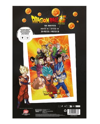 Poster 3D Dragon Ball Super Survivants - vue de côté