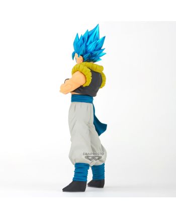 Figurine Gogeta Dragon Ball Super Blood of Saiyans 19cm Banpresto - détail du socle