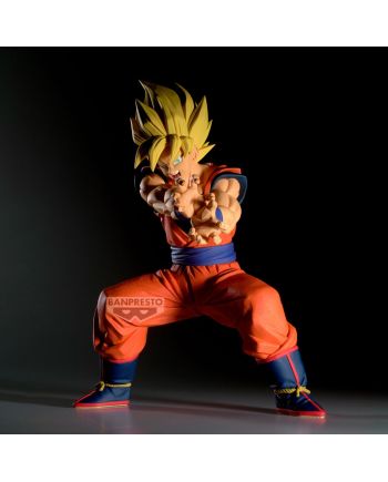 Détail du socle de la figurine Son Goku Grandista