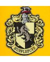 Détail du blason Poufsouffle sur la bannière murale Harry Potter