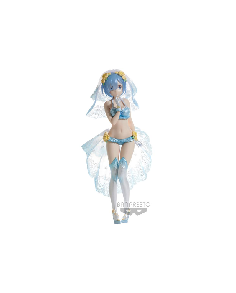 Figurine Rem EXQ 22cm Re Zero Banpresto vue de face