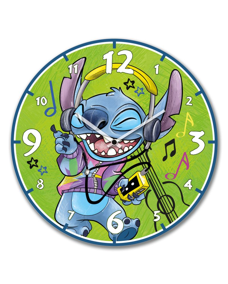 STITCH - Horloge Murale 50cm - Vert - vue principale