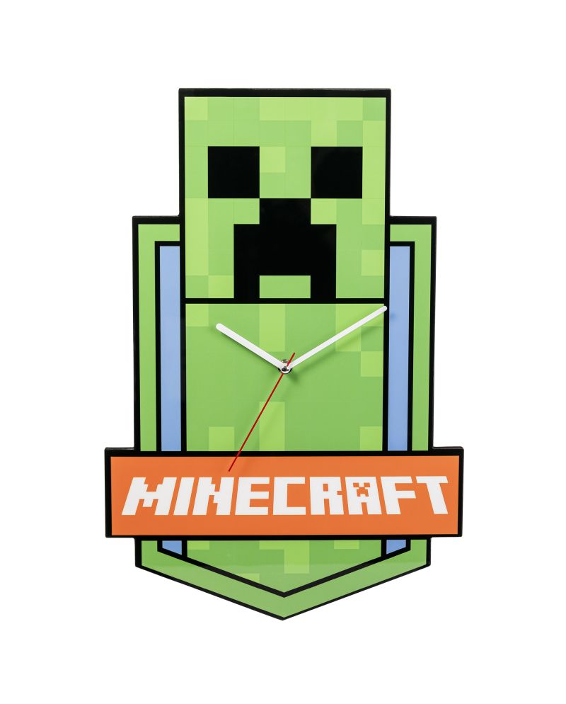MINECRAFT - Creeper - Horloge Murale 50cm - vue principale