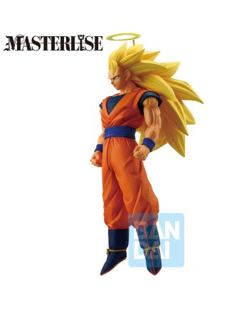 DRAGON BALL - Super Saiyan 3 Son Goku - Figurine Battle 25cm - vue de profil