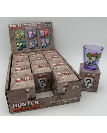Coffret mystery box Hunter x Hunter avec 12 verres à shot 57ml