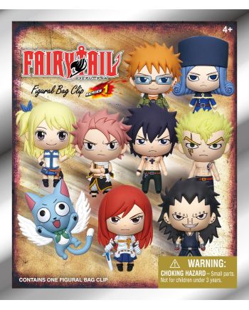 Display complet 24 pièces Fairy Tail bag clips