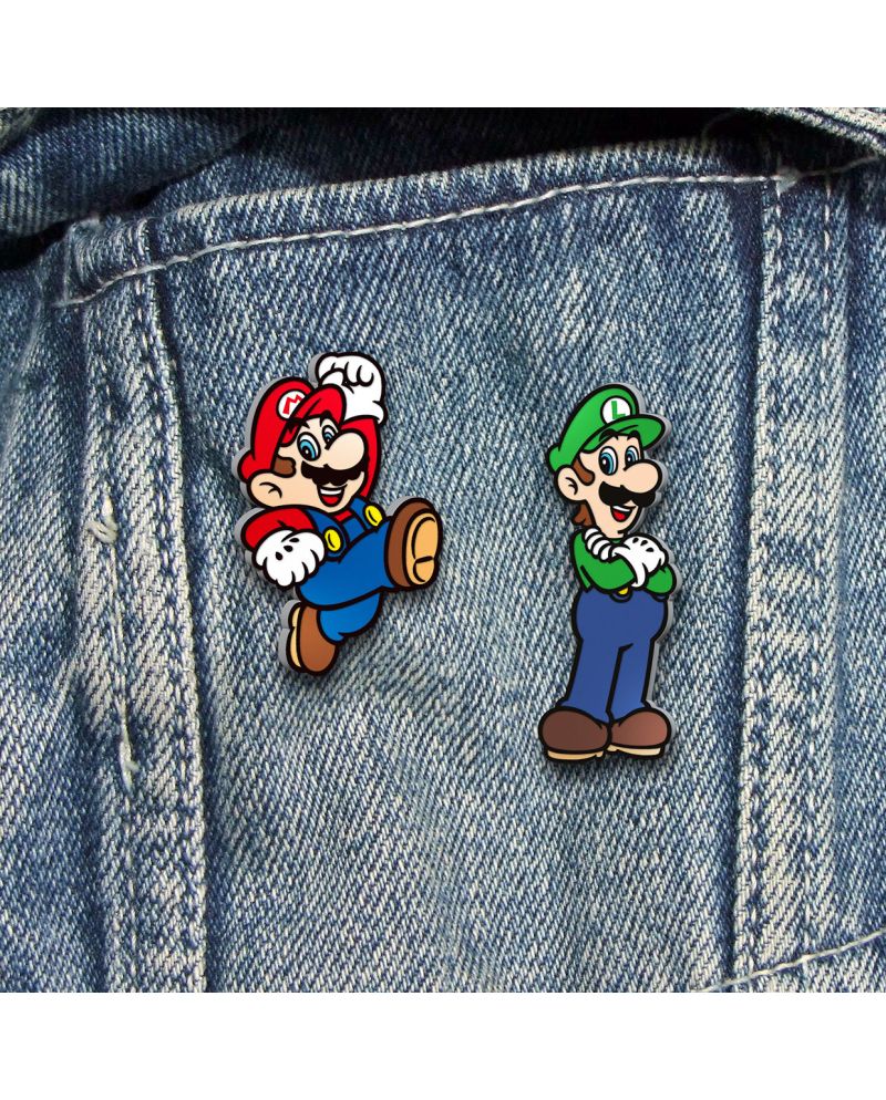 Set de 2 pin's en métal Super Mario Paladone