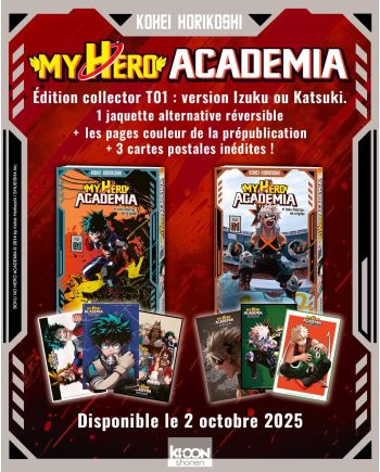 Visuel alternatif du manga My Hero Academia tome 1 édition collector