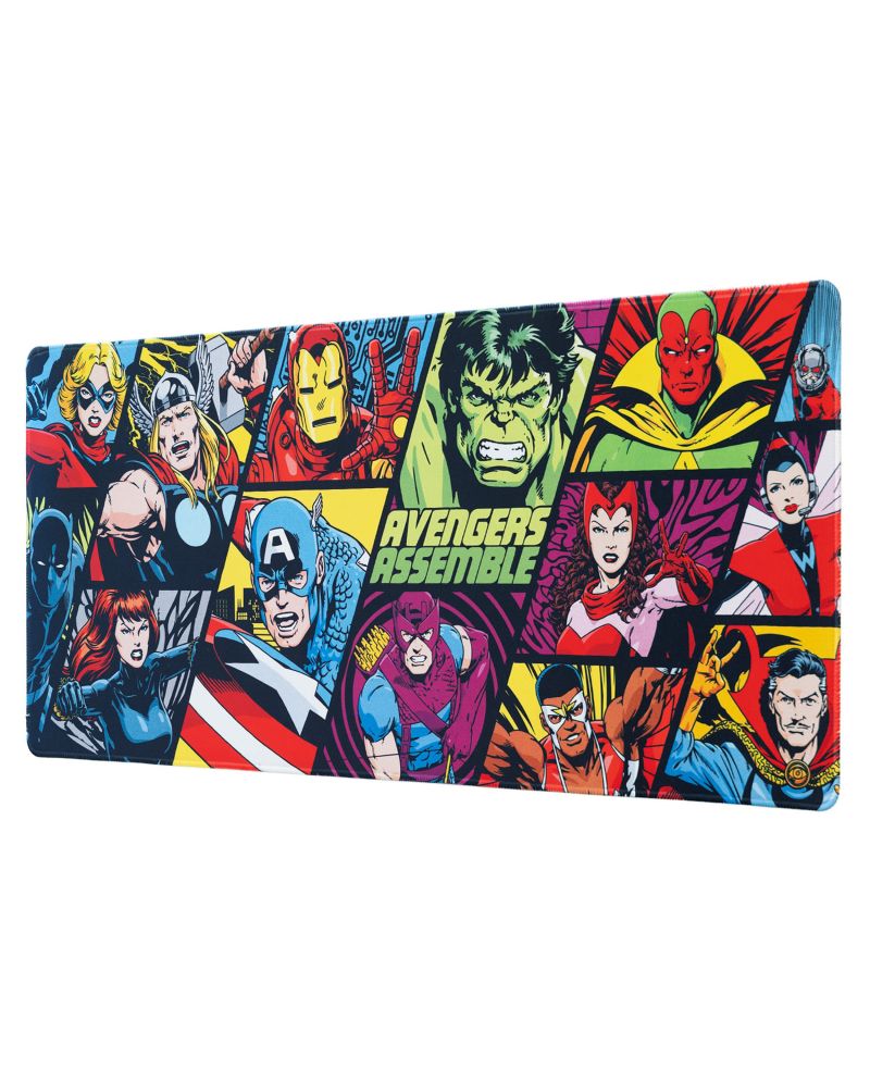 Tapis de bureau XL Marvel Avengers vue générale