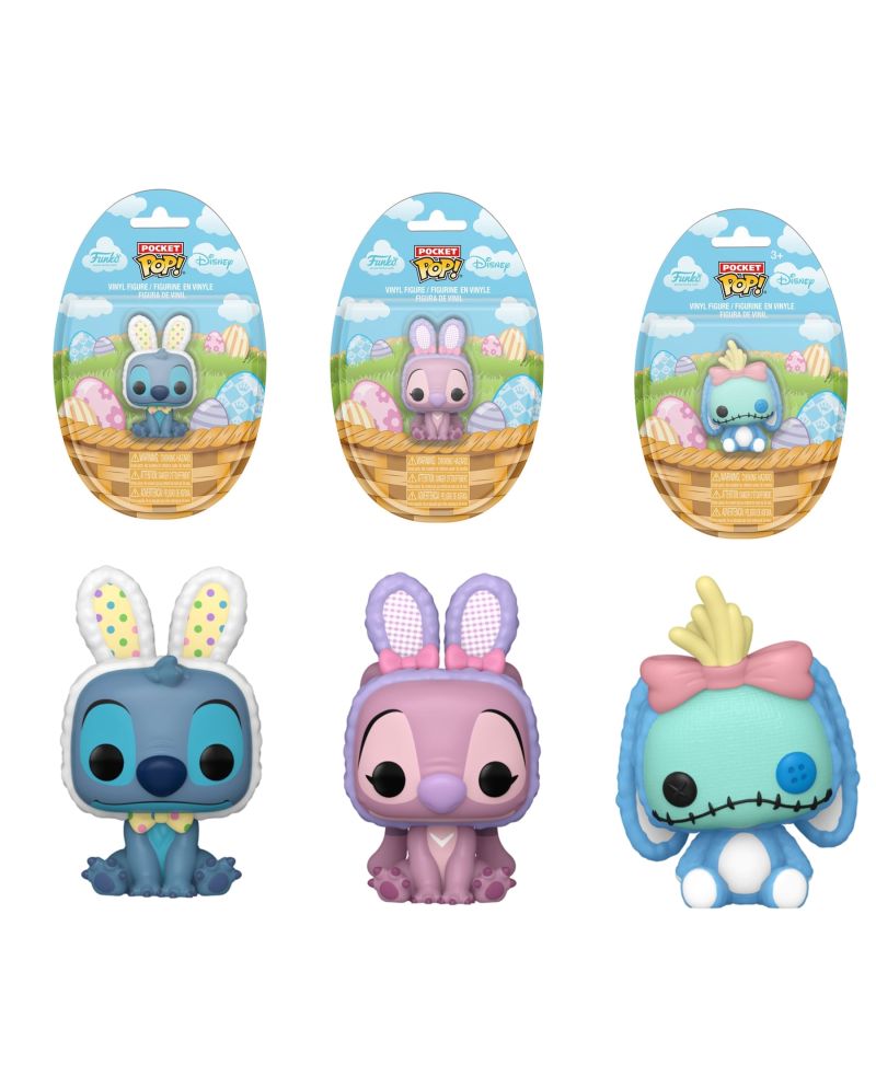 Présentoir POCKET POP Lilo et Stitch édition Pâques Funko 16 pièces