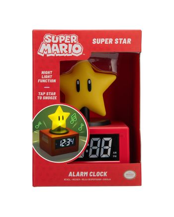 Réveil Super Mario Super Star vu sous un autre angle, produit Paladone