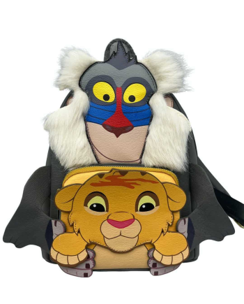 Mini sac à dos Loungefly Le Roi Lion avec Simba et Rafiki - vue produit