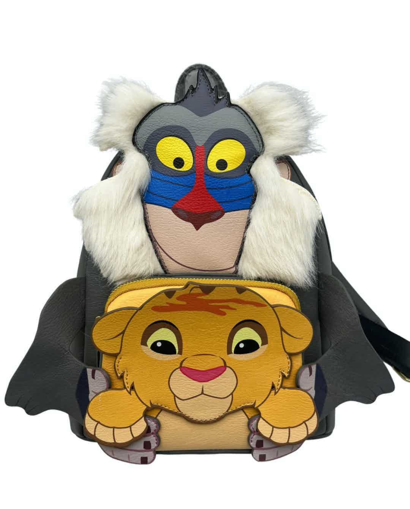Mini sac à dos Loungefly Le Roi Lion avec Simba et Rafiki - vue produit
