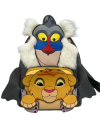 Mini sac à dos Loungefly Le Roi Lion avec Simba et Rafiki - vue produit