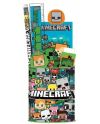 Set de papeterie Minecraft 7 pièces avec pot à crayon