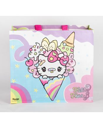 Sac de shopping Hello Kitty motif Glace vu de côté