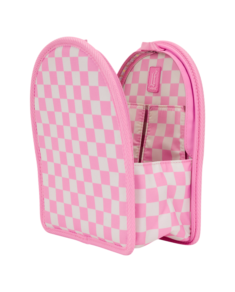 Organisateur de mini sac à dos Loungefly motif Checkerboard vue de face
