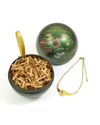Bracelet Vif d'Or Harry Potter présenté dans son coffret boule de Noël