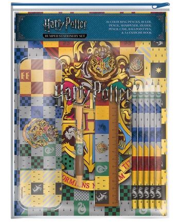 Fournitures scolaires Harry Potter aux couleurs de Gryffondor, Serpentard, Poufsouffle et Serdaigle
