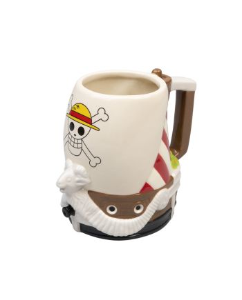 Chope 3D Going Merry One Piece Netflix 750ml vue du dessus