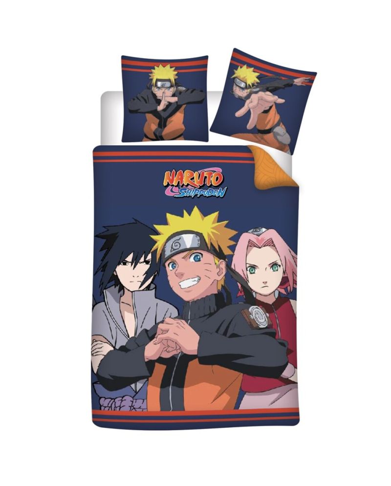 Parure de lit Naruto Friends 140x200cm en microfibre