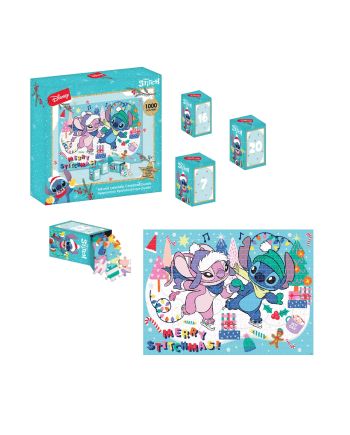 Puzzle calendrier de l'Avent Stitch et Angel 1000 pièces Disney
