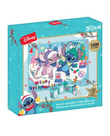 Boîte du puzzle calendrier de l'Avent Lilo et Stitch