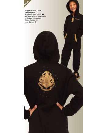 Combinaison pyjama Harry Potter Poudlard Gold pour enfant 7-9 ans