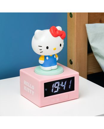 Réveil lumineux Hello Kitty Icon 12cm vue de profil