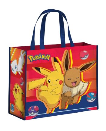 Sac shopping Pokémon Pikachu et Evoli licence officielle