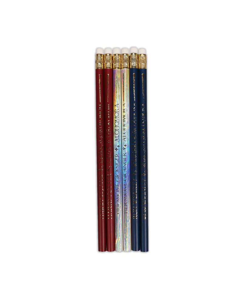 Set de 6 crayons en forme de baguettes magiques Harry Potter